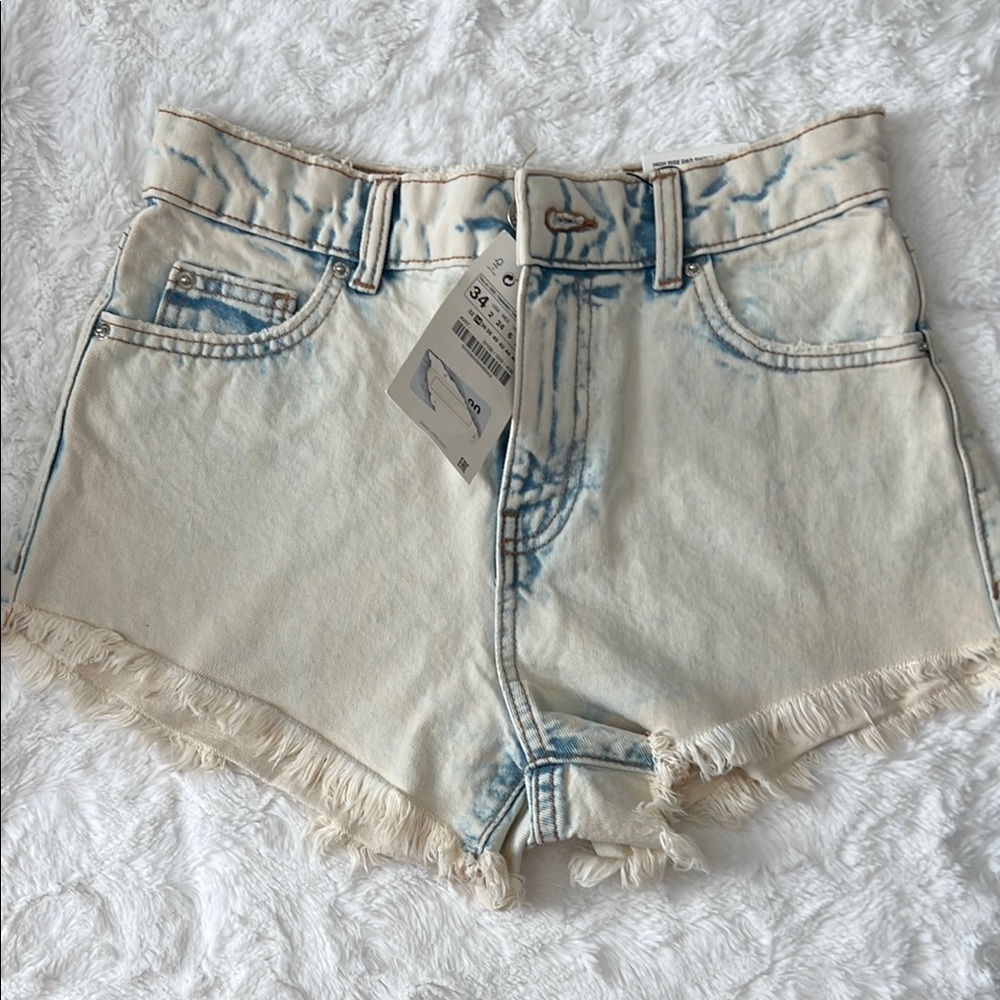 Zara High Rise Dad Short
